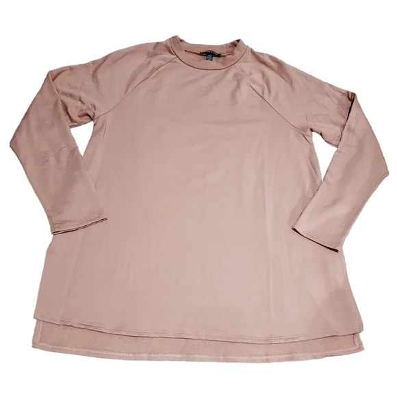 Eileen Fisher Cozy Brushed Terry Raglan-Sleeve Tunic size XS - Picture 2 of 11